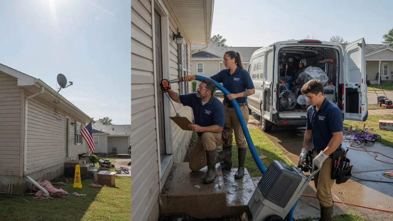Ceiling Water Damage Restoration in Bourneville, OH near me